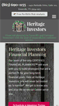 Mobile Screenshot of heritageinvestor.com